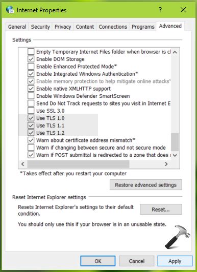 In <b>Windows</b> <b>10</b>, starting with Insider Preview build Build 20170. . Windows 10 tls settings